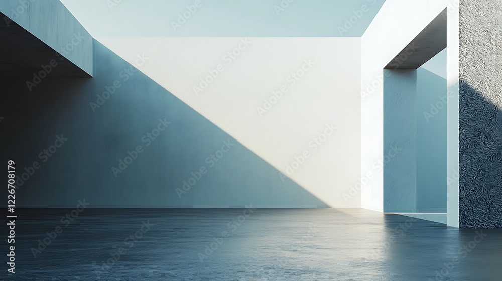 Obraz premium Minimalist Modern Architecture Interior Design Space