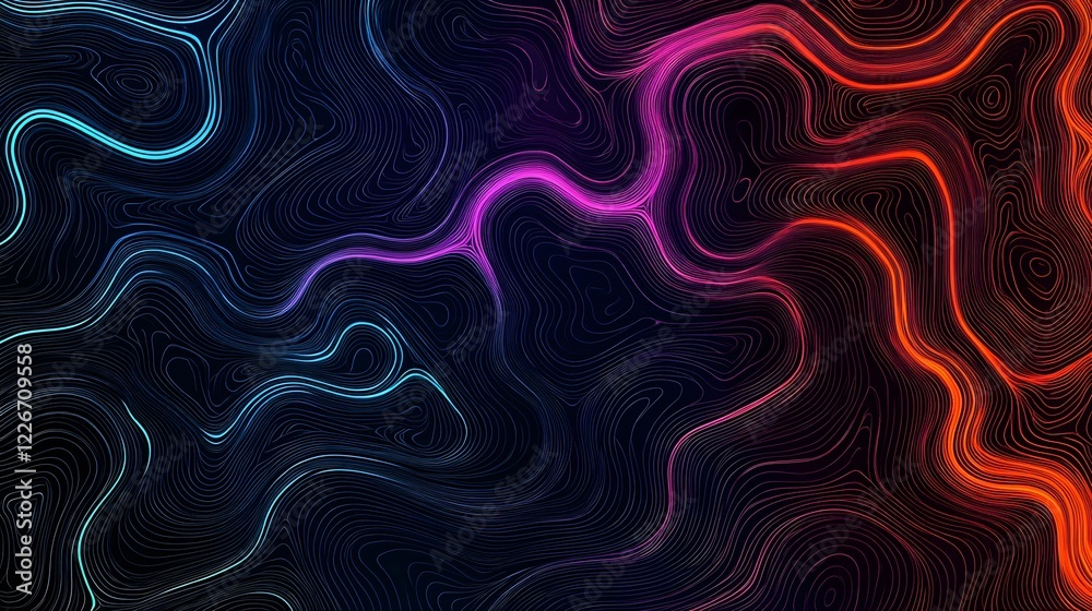 Obraz premium Abstract Flowing Lines