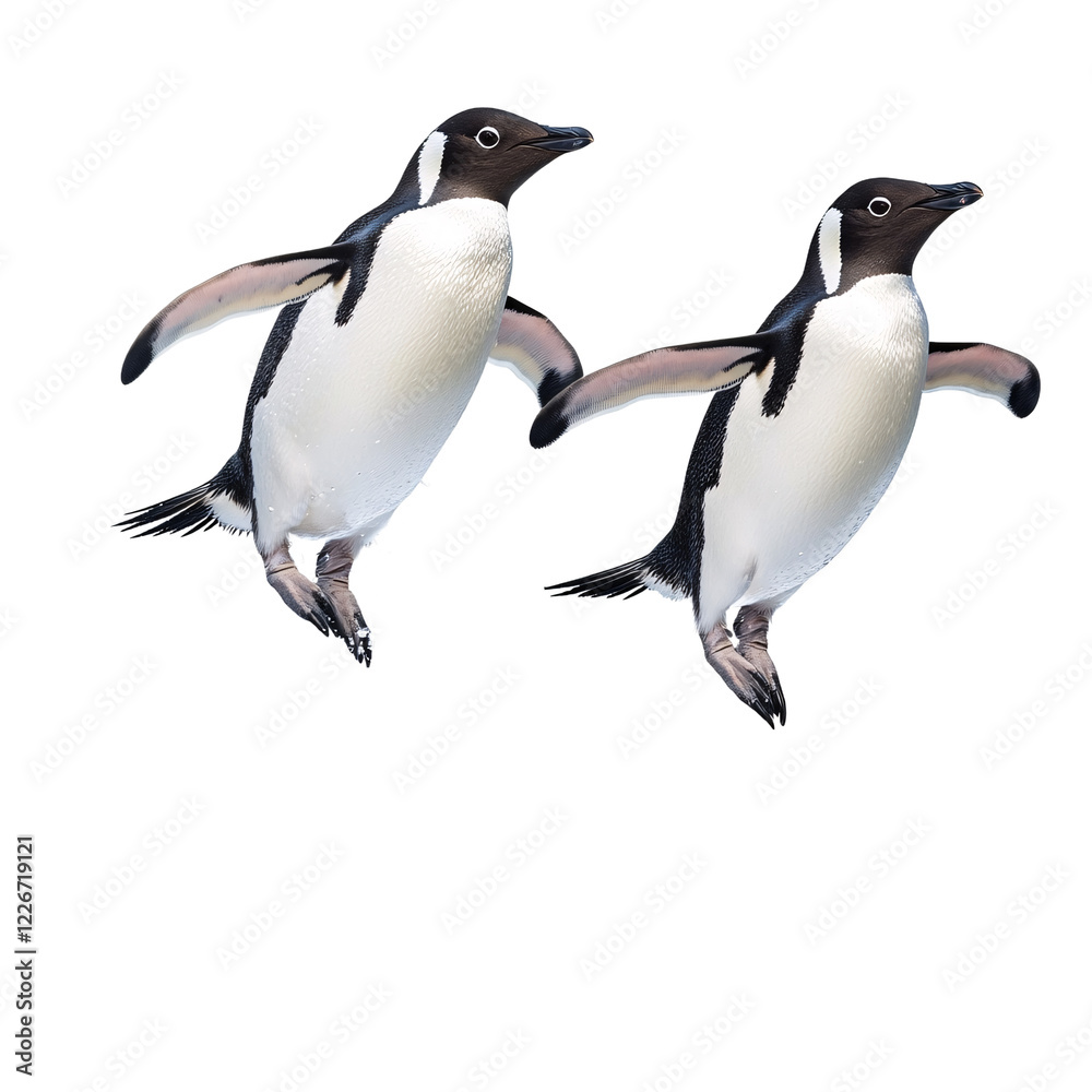 Obraz premium Penguin isolated on transparent background