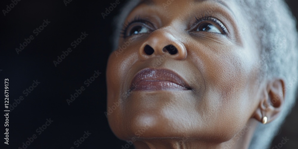 Fototapeta premium Introspective Moment: A Woman's Journey