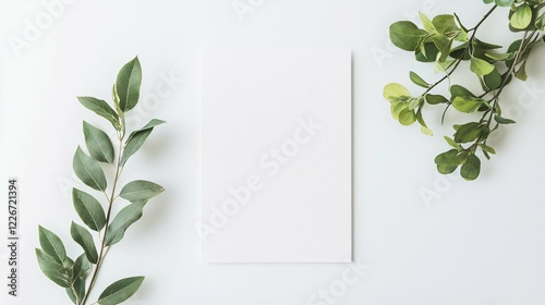 Isolated A4 paper mockup on a pristine white background, perfect for highlighting designs or branding, ideal for graphic designers and marketers wanting a sleek presentation.