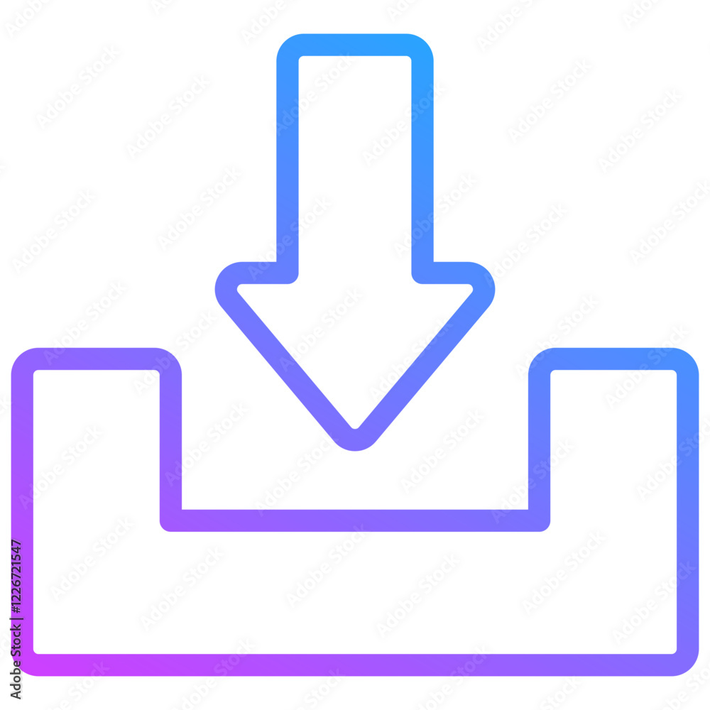 Data and Network Vector Simple Gradient Icon Data and Network Vector Simple Gradient Icon