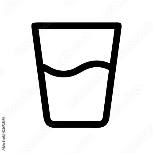glass of water icon design