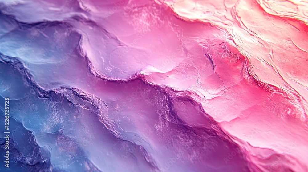 Naklejka premium Abstract holographic background in pale violet, pink, and mint with scratches. A trendy and real texture.