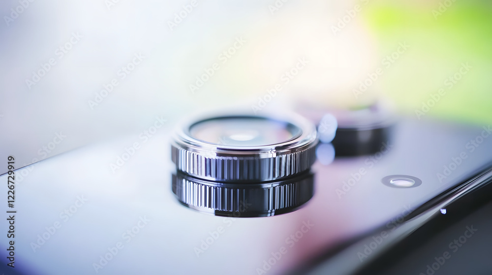 Close-up of smartphone camera lenses with a blurred background, showcasing high-quality lens details and modern mobile photography technology.
Close-up of smartphone camera lenses with a blurred background, showcasing high-quality lens details and modern mobile photography technology.
