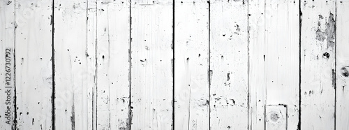 Rustic White Wooden Plank Background