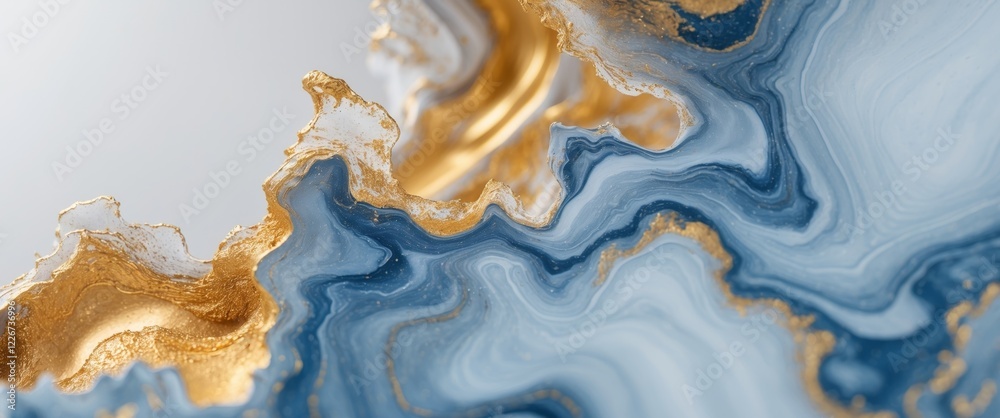 custom made wallpaper toronto digitalAbstract Gold and Blue Fluid Marble Texture Background.