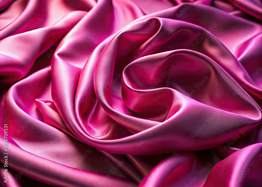 Obraz premium Elegant Pink Silk Background, High Depth of Field, Smooth Texture