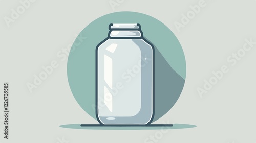 Milk Can Container Icon Vector Illustration Graphic Design