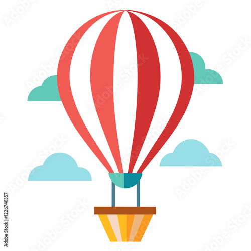 hot air balloon icon design
