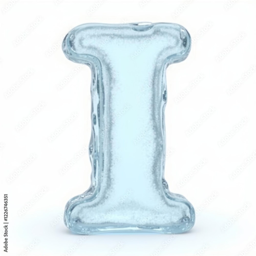 Crystal Ice Roman Numeral One: Frozen Digit I Crystal Ice Roman Numeral One: Frozen Digit I