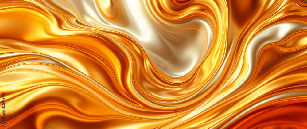 Abstract Curved Gold Shape with Lighting Effect – Luxury Design on gold Background with Copy Space Abstract Curved Gold Shape with Lighting Effect – Luxury Design on gold Background with Copy Space