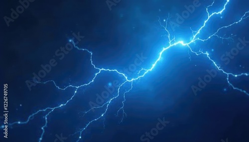 Electric blue flashes electrify the background, blue, light