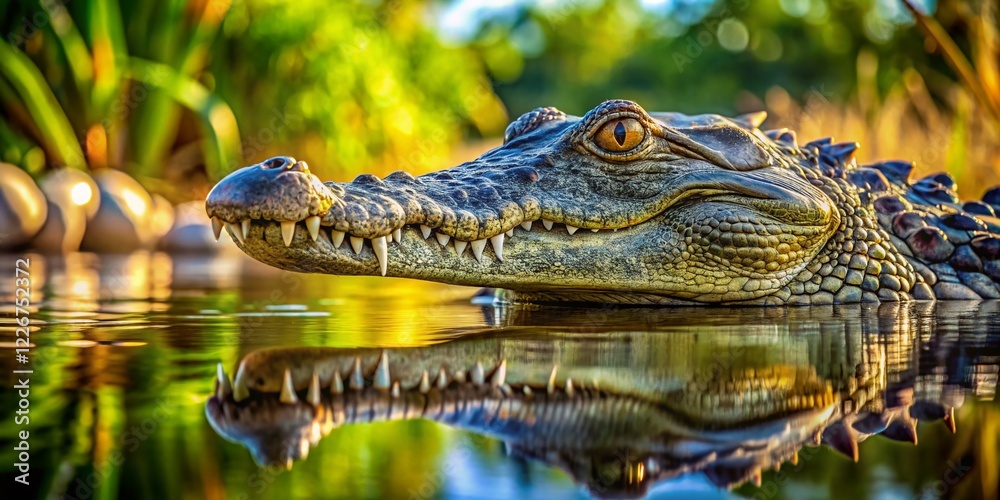 Estuarine Crocodile Queensland Australia - High DOF Wildlife Photography Estuarine Crocodile Queensland Australia - High DOF Wildlife Photography