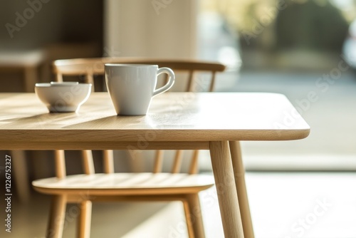 Wallpaper Mural Two cups of coffee on a table, perfect for a morning or afternoon pick-me-up Torontodigital.ca