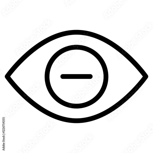 Eye line icon Free Download Eye line icon - GFXLoad