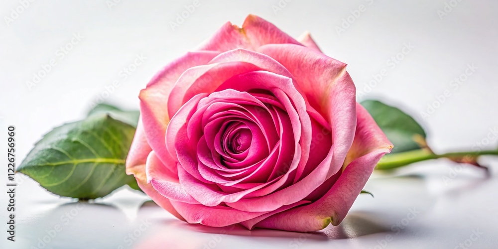Faded Pink Rose, Single Bloom, Candid Photo, White Background, AI Art Faded Pink Rose, Single Bloom, Candid Photo, White Background, AI Art