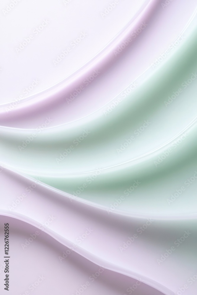 Obraz premium Soft, flowing fabric in pastel shades creates serene, soothing a