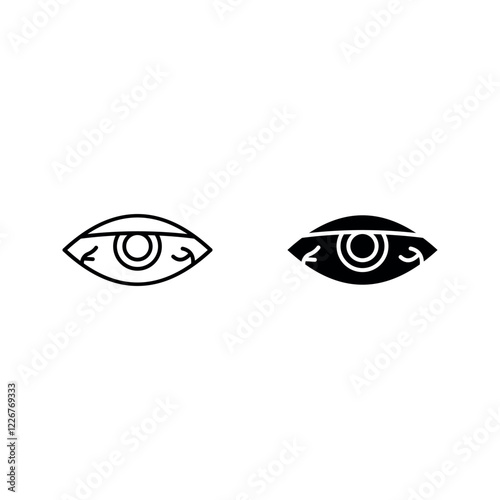 Eye sore icon set color editable