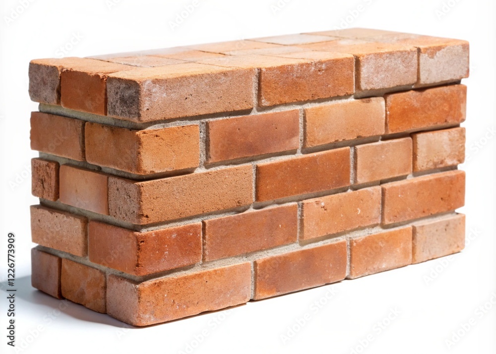 Brick Architecture Bricklayer Rectangle On A White Background Brick Architecture Bricklayer Rectangle On A White Background