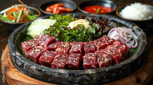 Korean food Korean beef beef sashimi beef sashim photo