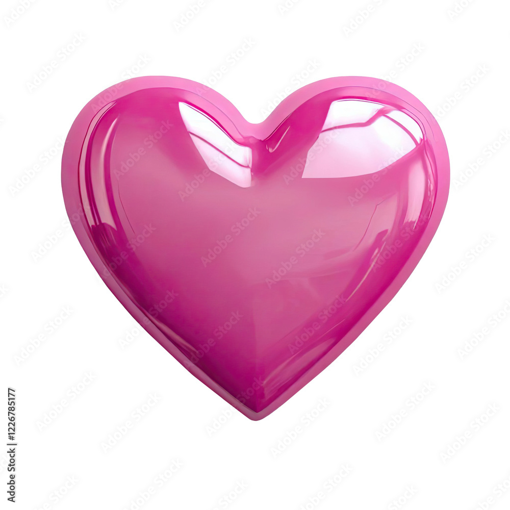 pink shiny heart on a transparent background. 3d heart in png format pink shiny heart on a transparent background. 3d heart in png format