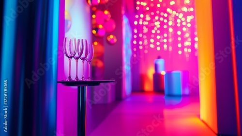 A bright ad showcasing a corporate event planning service with bold, engaging design. digital