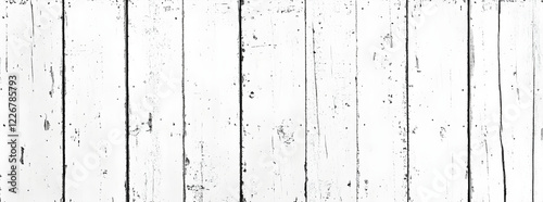 Rustic White Wooden Plank Background