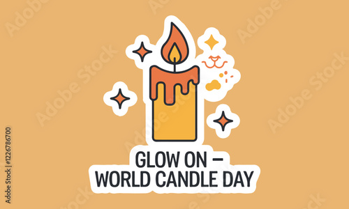 Flat Vector Candle-Themed Design Collection Print ready eps