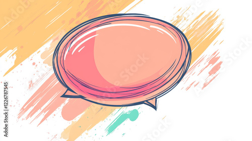 Speech bubble, memo note isolated outline icon. Vector chatting memo dialogue or empty frame. Balloon with information, talk chat, conversation sign