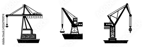 Cranes working at a busy port handling cargo containers during the day