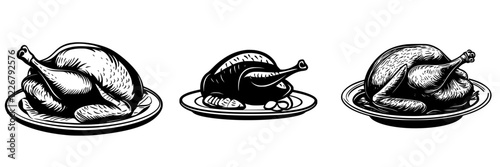 Deliciously prepared roasted chickens ideal for festive gatherings and family dinners