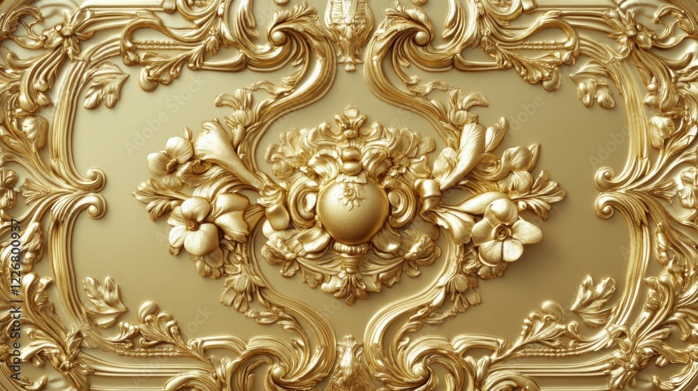 Decorative Frame Banner: Decorative frames and banner label collection in gold.