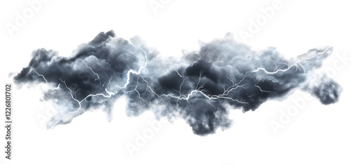Stormy clouds with lightning