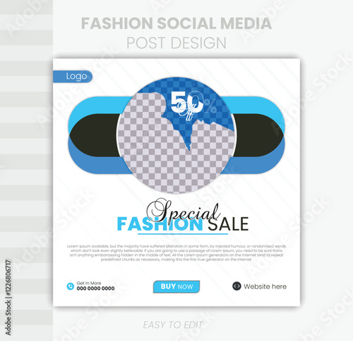 Special Fashion Sale Poster And Social Media Post Design