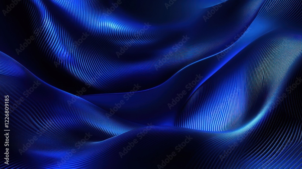 Abstract Blue Wavy Lines Abstract Blue Wavy Lines