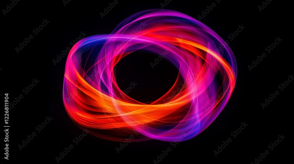 Holographic Spirals of Light Converging in Dynamic Colorful Patterns Holographic Spirals of Light Converging in Dynamic Colorful Patterns