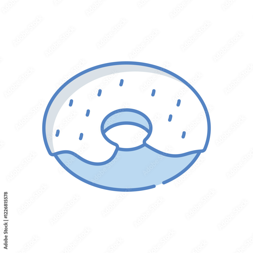 Donut vector icon Donut vector icon