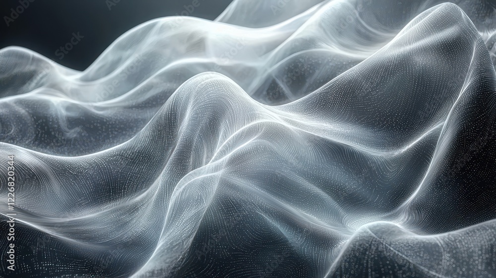 Obraz premium Computer generated image of a realistic ocean wave in motion