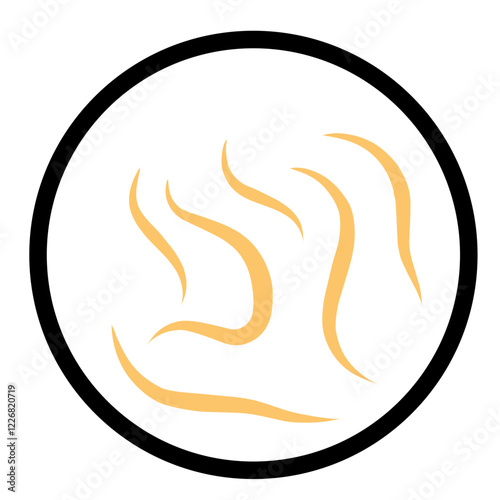 Parasite worm icon illustration 