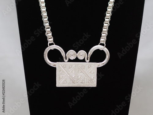 Hmong or Miao handmade silver jewelry photo