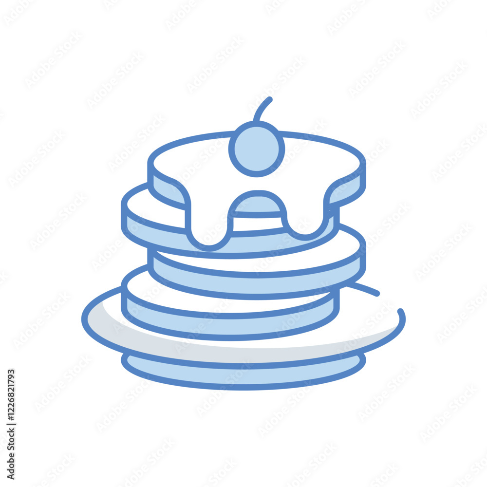 Pancake vector icon Pancake vector icon