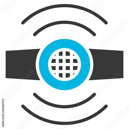 Sensors Glyph Blue Grey Icon