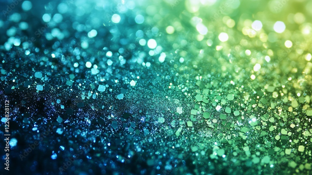Emerald and teal gradient with lime metallic reflections glitter Emerald and teal gradient with lime metallic reflections glitter