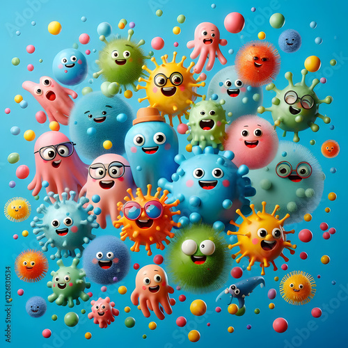 pattern with germs