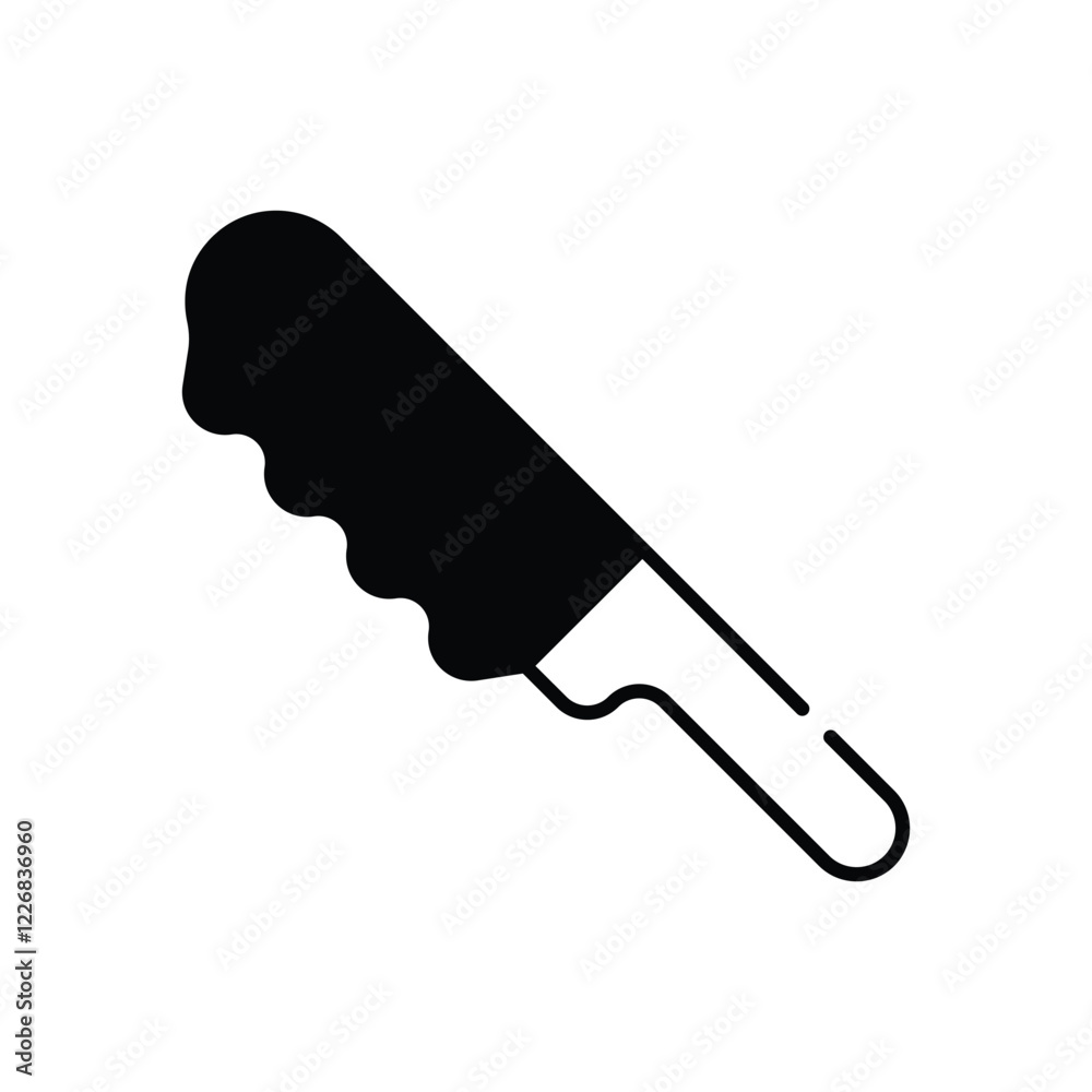 Knife Bread vector icon Knife Bread vector icon