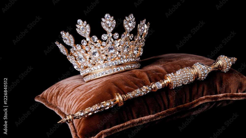 Fototapeta premium Diamond Crown and Bracelet