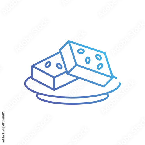 Brownie vector icon
