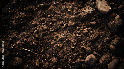 Wallpaper Mural Black soil background Torontodigital.ca