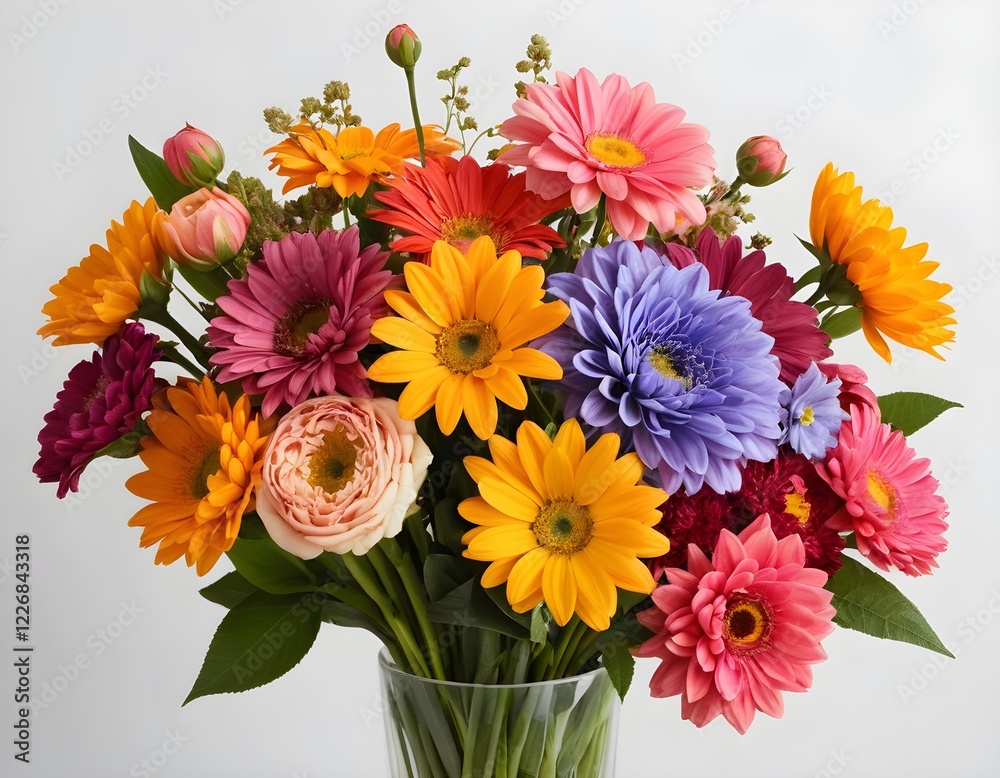 beautiful flowers on white background. beautiful flowers on white background.